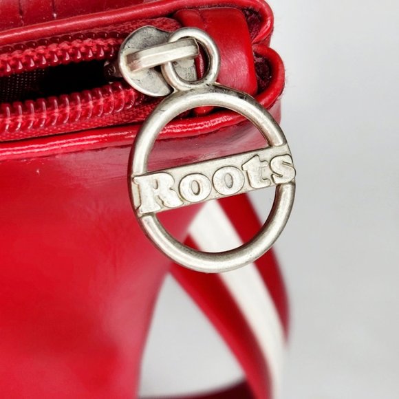 Vintage Roots Red & White Varsity Shoulder Bag Crossbody Purse Satchel - Picture 3 of 7